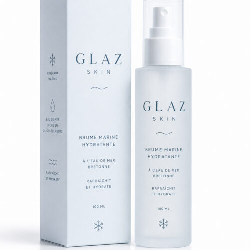 Brume marine hydratante GLAZ Skin pour hydrater et rafraîchir le visage