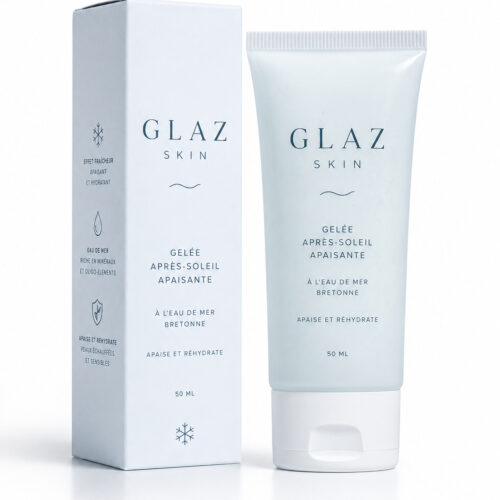 Gelée marine après-soleil hydratante GLAZ Skin inspirée de l'océan breton