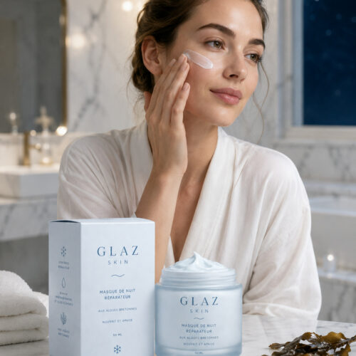 Masque de nuit réparateur aux algues GLAZ Skin