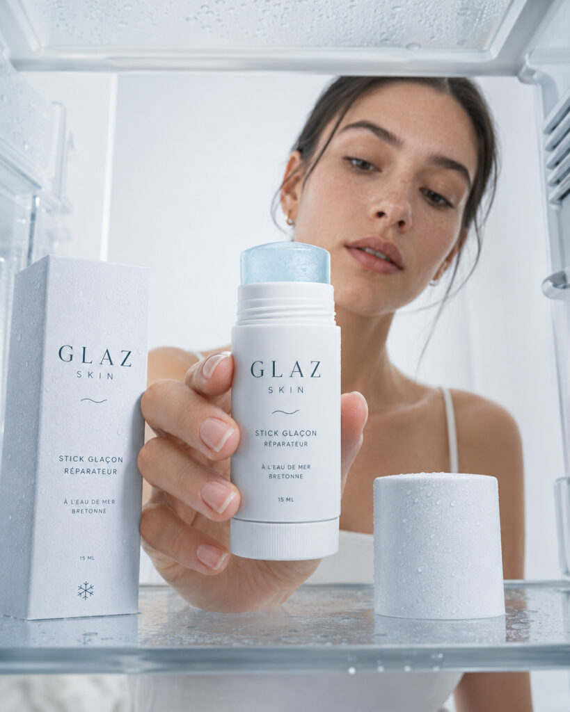 Stick glaçon réparateur GLAZ Skin pour apaiser les zones sensibles