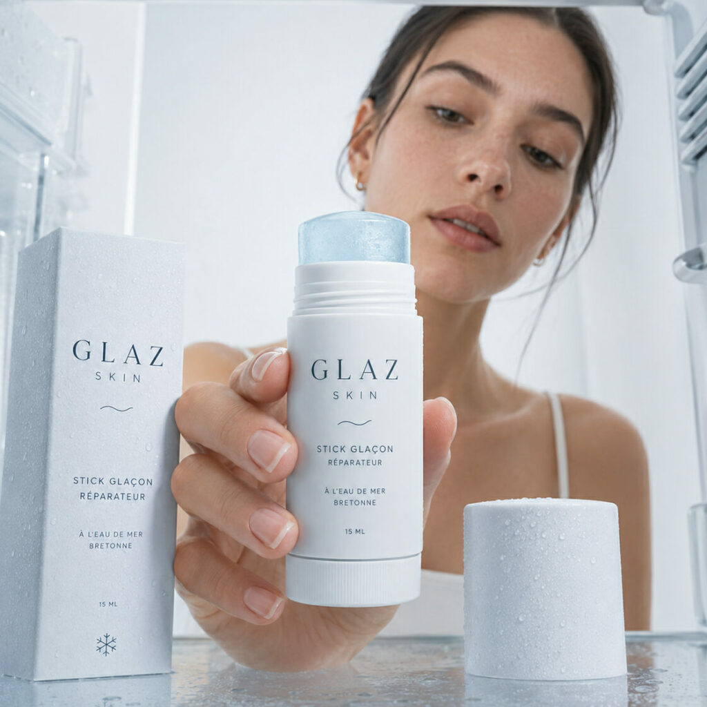 Stick glaçon réparateur GLAZ Skin pour apaiser les zones sensibles